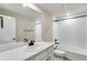 Bathroom featuring a vanity, mirror, and a shower/tub combo at 1525 E 3Rd Ave, Longmont, CO 80501
