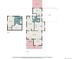 Detailed floor plan showcasing the layout of the two-story home including dimensions and room names at 4196 S Pennsylvania St, Englewood, CO 80113