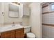 Full bathroom with shower and vanity at 1049 Galena St, Aurora, CO 80010