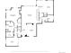 Floor plan featuring kitchen, primary bedroom, living room, dining area and office layout at 9151 E Harvard Ave, Denver, CO 80231
