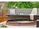 Tranquil hot tub setting surrounded by lush greenery, creating a private oasis at 62 Jasmine St, Denver, CO 80220