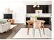 Open layout with dining area, kitchen, and cozy living space, perfect for modern living at 5025 Central Park Blvd, Denver, CO 80238