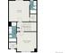 Upstairs floorplan showing the layout of the primary suite and additional bedroom with bath at 8381 E 29Th Ave, Denver, CO 80238