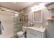 Clean basement bathroom with shower/tub combo at 3912 Trail Stone Cir, Castle Rock, CO 80108