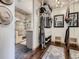 Bathroom featuring a walk-in shower and custom shelving at 32663 Donna Dr, Conifer, CO 80433