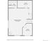 Basement floorplan features a large recreation room, office, utility room and bath at 32663 Donna Dr, Conifer, CO 80433