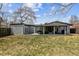 Large backyard featuring a covered patio, offering plenty of room for outdoor relaxation and entertainment at 794 S Ivy St, Denver, CO 80224