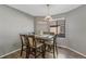 Inviting dining room features a large window providing natural light at 1379 S Idalia St # C, Aurora, CO 80017