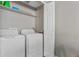 Functional laundry room with standard washer and dryer at 1379 S Idalia St # C, Aurora, CO 80017
