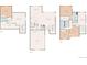 Detailed floor plan of the home layout including the garage and multiple floors at 6950 Hidden Cove Ct, Castle Pines, CO 80108