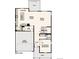 Floorplan of main level featuring a 2-bay garage, foyer, kitchen, dining room, and great room at 1300 Loraine N Cir, Lafayette, CO 80026