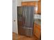 Stainless steel refrigerator that shows modern style and function, enhancing any kitchen with its sleek design at 6123 S Quemoy Way, Aurora, CO 80015
