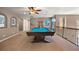 Game room with a pool table and plenty of space at 1021 Neptunite Pl, Castle Rock, CO 80108