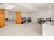 Spacious basement featuring double doors and ample room for activities at 10631 Clarke Farms Dr, Parker, CO 80134