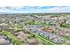 Scenic aerial view of a suburban neighborhood with green spaces and community amenities at 23070 York Ave, Parker, CO 80138