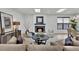 Comfortable living room features a fireplace, plush seating, and stylish decor at 2800 S University Blvd # 170, Denver, CO 80210