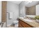 Well-maintained bathroom featuring modern fixtures and granite countertops at 17698 E Loyola Dr # E, Aurora, CO 80013