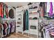 Walk-in closet with ample storage space for clothes and accessories at 10530 Mount Columbia Pl, Parker, CO 80138