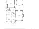 First floor plan of a home including a garage, porch, foyer, living room, dining room, kitchen and more at 1960 Hudson St, Denver, CO 80220