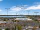 Aerial view showcases the property's proximity to Downtown Denver, Broncos Stadium and Sloans Lake at 1890 Eaton St, Lakewood, CO 80214