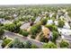 Aerial view of the property and surrounding neighborhood at 370 S Glencoe St, Denver, CO 80246