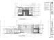 Architectural drawing of the front and left elevations of a modern two-story house at 370 S Glencoe St, Denver, CO 80246