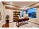 Spacious home office with large window and built-in shelving at 370 S Glencoe St, Denver, CO 80246