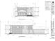 Architectural drawing of the rear and right elevations of a modern two-story house at 370 S Glencoe St, Denver, CO 80246