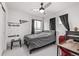 Cozy bedroom with a window and a modern desk set up at 515 Bridger Ave, Fort Lupton, CO 80621