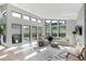 Spacious living room with large windows providing ample natural light and stylish decor at 7125 Skygazer St, Castle Pines, CO 80108