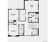 Second floor floorplan featuring three bedrooms, two bathrooms, and a laundry room at 3341 N Buchanan Way, Aurora, CO 80019