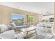 Spacious living area that connects kitchen, dining and living room with scenic backyard views at 19463 E Hollow Creek Dr, Parker, CO 80134
