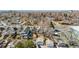 Neighborhood aerial featuring diverse housing styles and mature trees at 2146 Federal Blvd, Denver, CO 80211