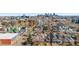 Aerial view of a city with a mix of residential and commercial buildings under a blue sky at 2146 Federal Blvd, Denver, CO 80211