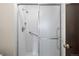 Enclosed shower with white tile surround at 4653 Kirkwood St, Boulder, CO 80301