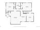 Floor plan showcasing the layout of the first floor, including bedrooms, kitchen, and Gathering room at 1600 Olive St, Denver, CO 80220