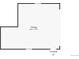 Floor plan of a detached garage at 1600 Olive St, Denver, CO 80220