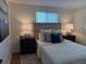 Comfortable bedroom with a queen bed, modern decor, and elegant bedside tables with lamps at 2510 Kenton, Aurora, CO 80010