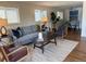 Inviting living room with hardwood floors, neutral color palette, stylish furniture, and an open floor plan at 2510 Kenton, Aurora, CO 80010