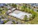 Aerial view of community pool and surrounding neighborhood at 3476 Beeler Ct, Denver, CO 80238