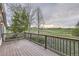 Relaxing back deck with scenic views of the surrounding countryside and property at 1062 Pinon Ln, Elizabeth, CO 80107