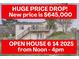 Split level home featuring a large price drop, open house, lower level entrance, and a deck with stairs at 1062 Pinon Ln, Elizabeth, CO 80107