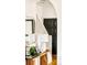 Stylish staircase with dark trim and contemporary decor at 150 S Harrison St # 106, Denver, CO 80209