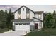 Charming two-story home showcasing modern design, a two-car garage, and inviting curb appeal at 19039 E 94Th Pl, Commerce City, CO 80022