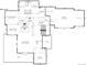 Main level floor plan, showing a large living room, kitchen, and primary bedroom at 2442 Fox View Trl, Franktown, CO 80116