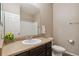Functional bathroom featuring a vanity with ample counter space and a shower-tub combination, designed for daily convenience at 42311 Forest Oaks Dr, Elizabeth, CO 80107