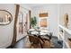 Cozy breakfast nook with a glass table, stylish chairs, and natural light at 1267 Clayton St, Denver, CO 80206