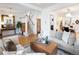 Bright living room featuring modern furniture, hardwood floors, and an inviting open layout at 1267 Clayton St, Denver, CO 80206