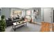 Tastefully decorated living room with hardwood floors, a comfortable sofa, and stylish decor at 665 Washington St # 5B, Denver, CO 80203