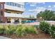 Serene outdoor patio with comfortable seating and lush landscaping for relaxing at 3131 E Alameda Ave # 1107, Denver, CO 80209